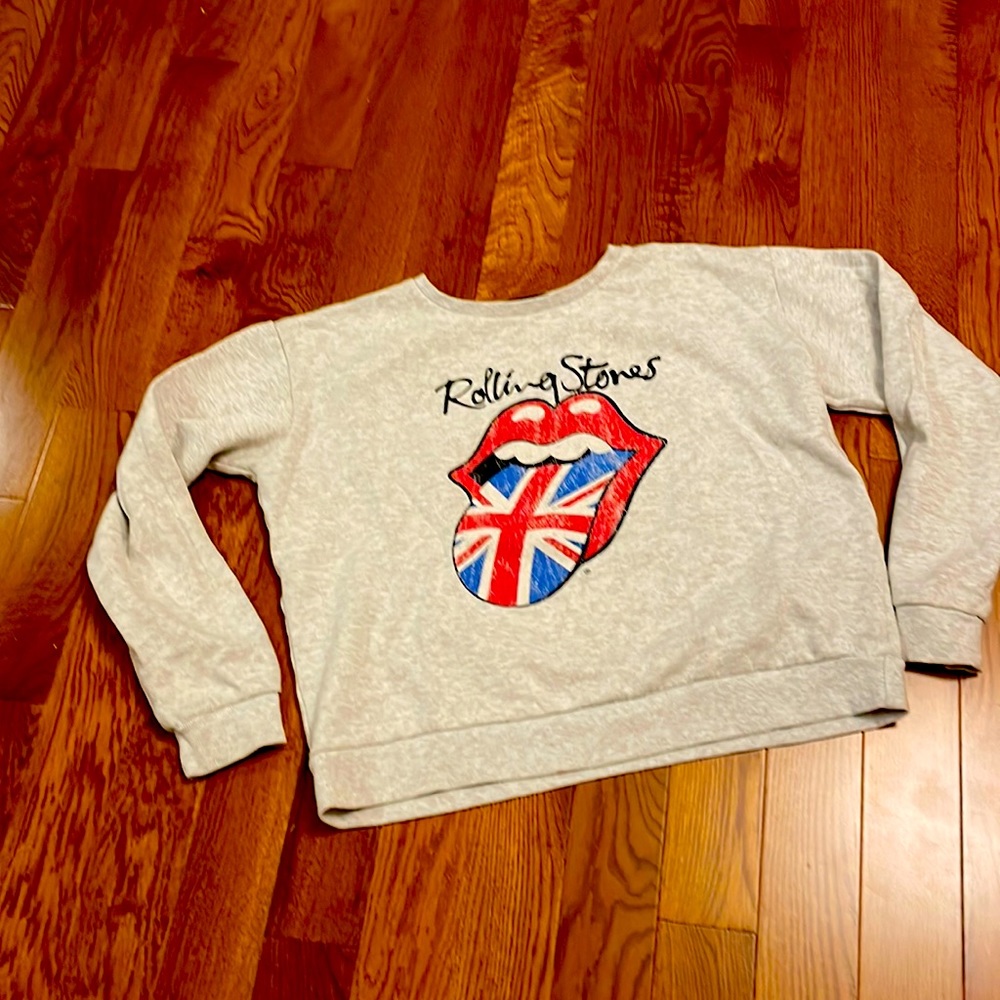 Rolling Stones sweatshirt/ light gray sz XL